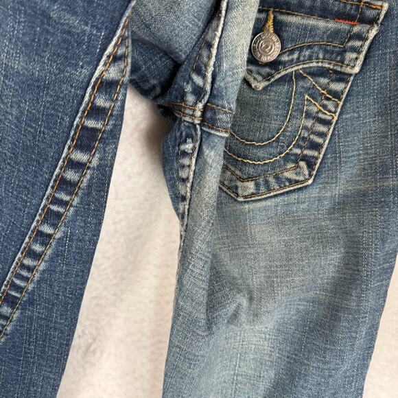 True Religion Joey Y2K Vintage Low Rise Flare Distressed Jeans 26 - Picture 8 of 9